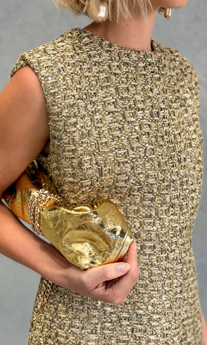 hoss Dahlia Dress - Weave Gold Multi Colors