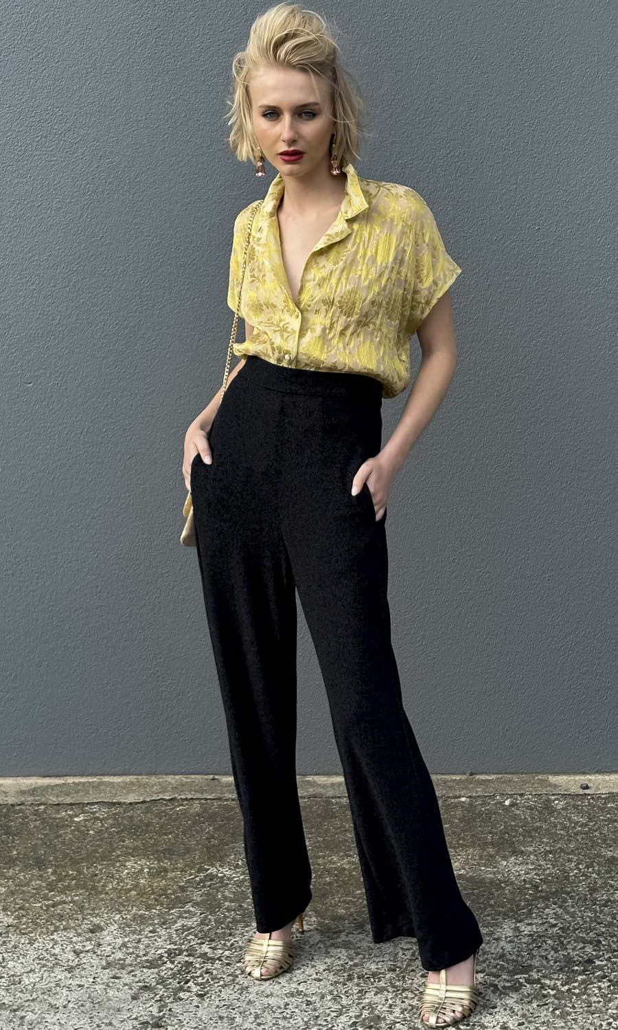 Hoss Little Gold Shirt - Gold Leaf