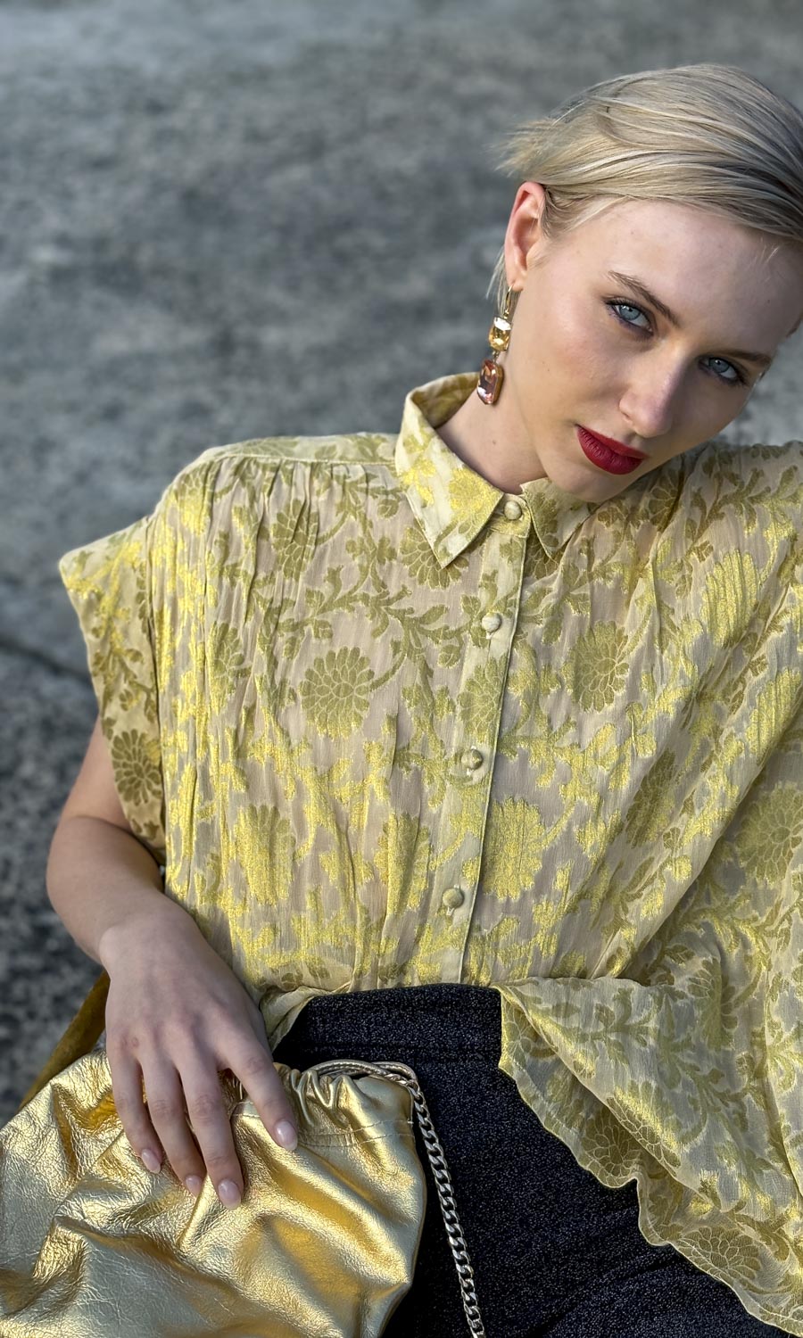 Hoss Mansfield Shirt - Gold Leaf