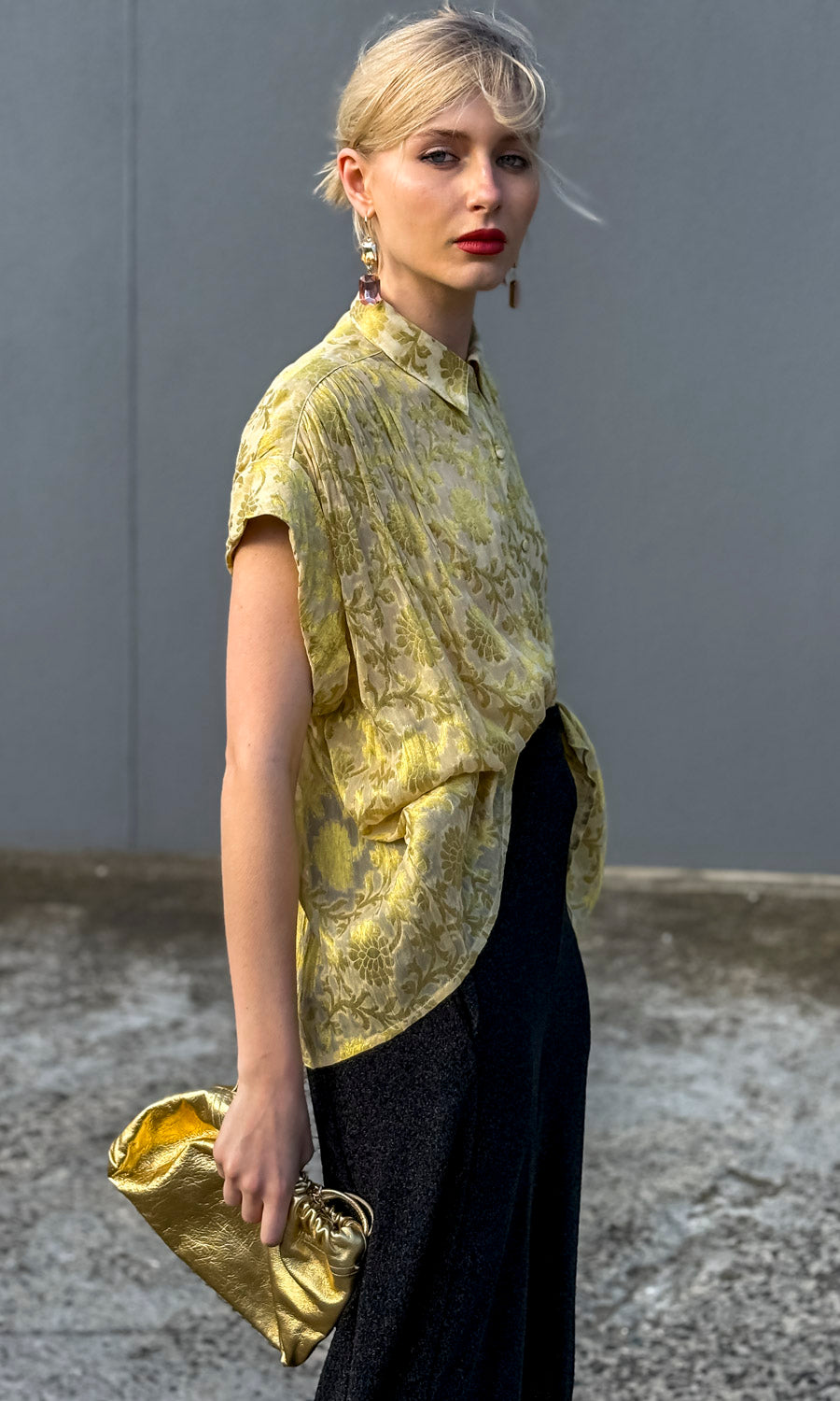 Hoss Mansfield Shirt - Gold Leaf