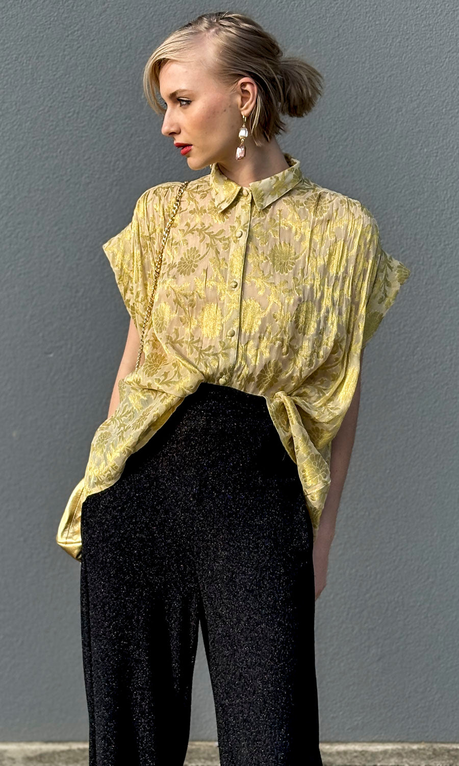 Hoss Mansfield Shirt - Gold Leaf