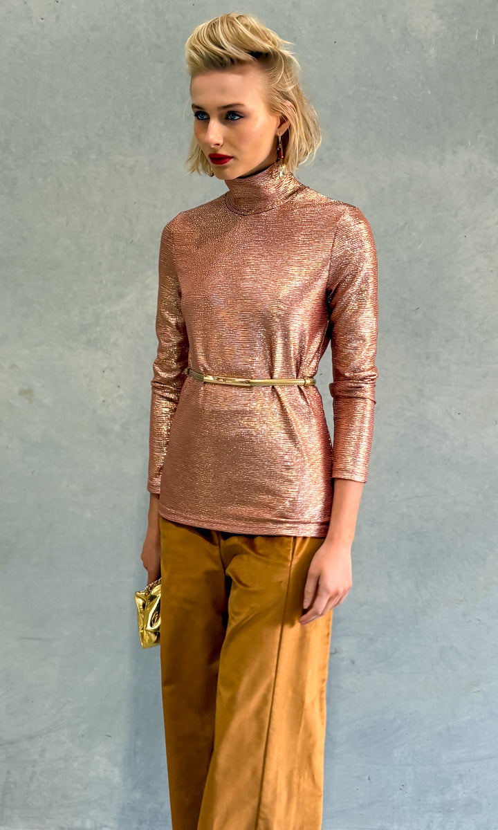 hoss Max Metallic Skivvy - Clay