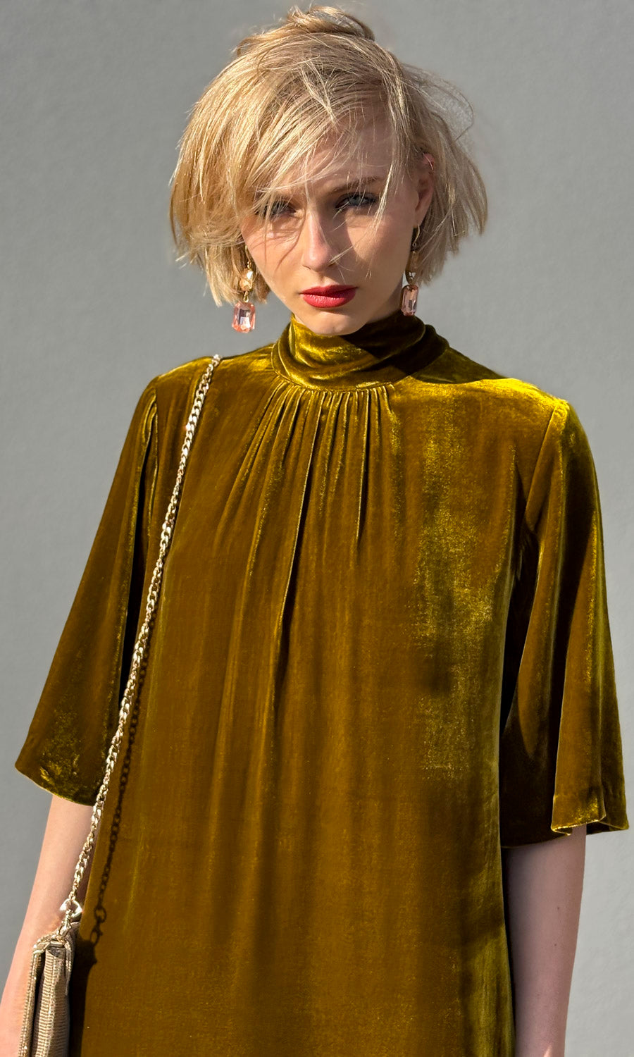 hoss Margot Maxi Dress - Galliano Gold Silk