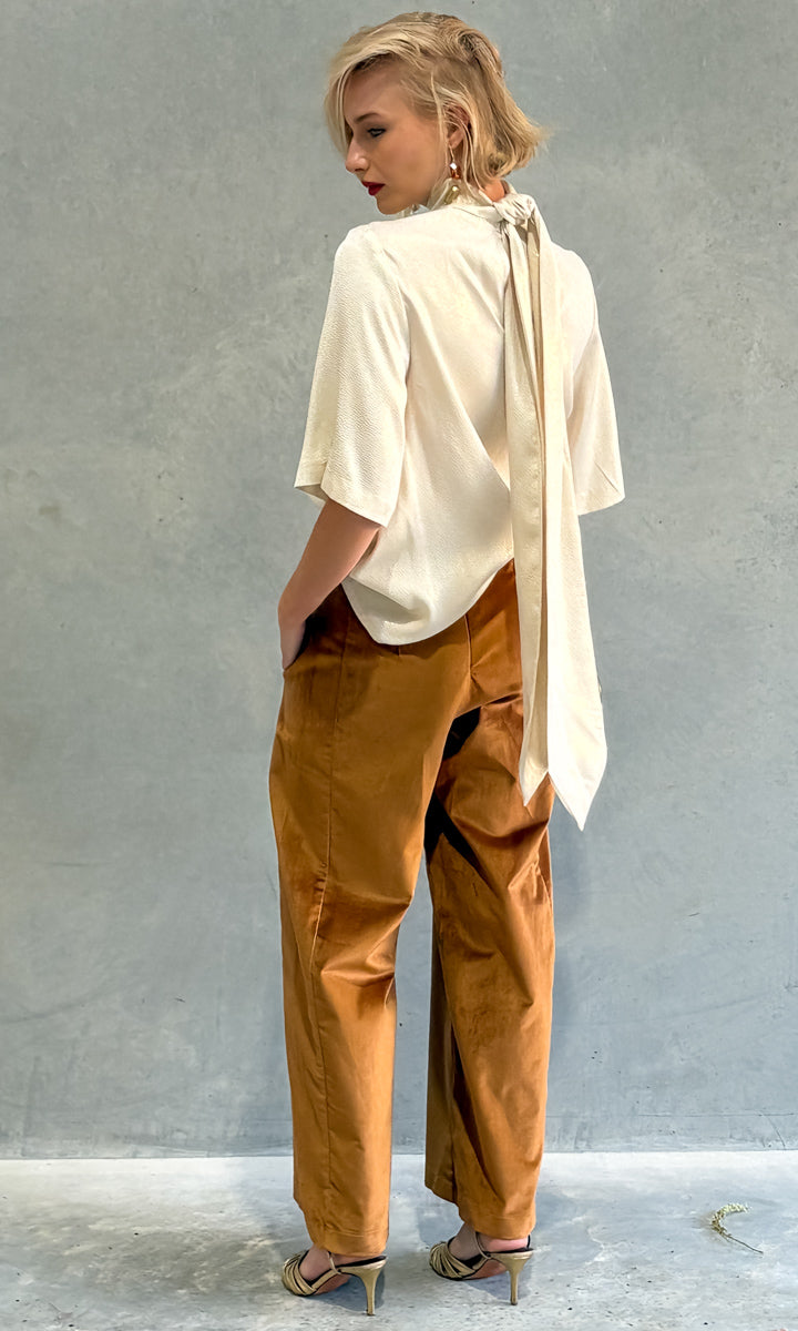 hoss Lucen Cream / Gold  Speckle  Silk Top