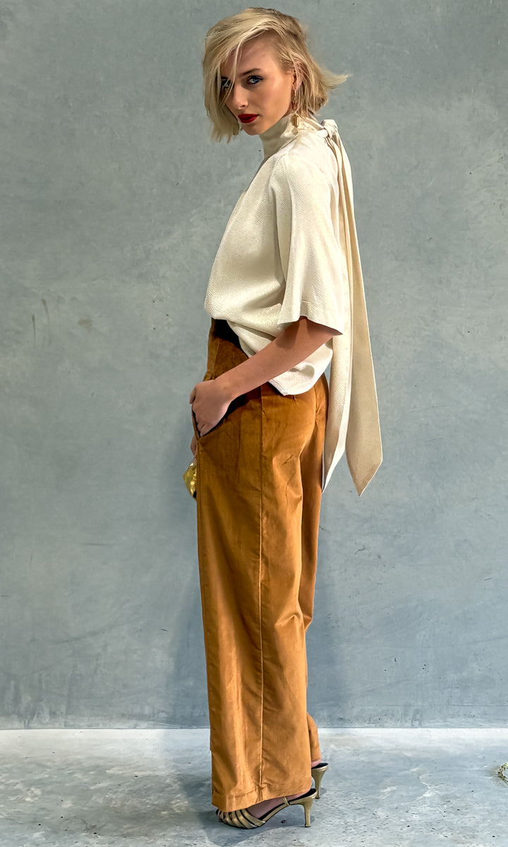 hoss Lucen Cream / Gold  Speckle  Silk Top