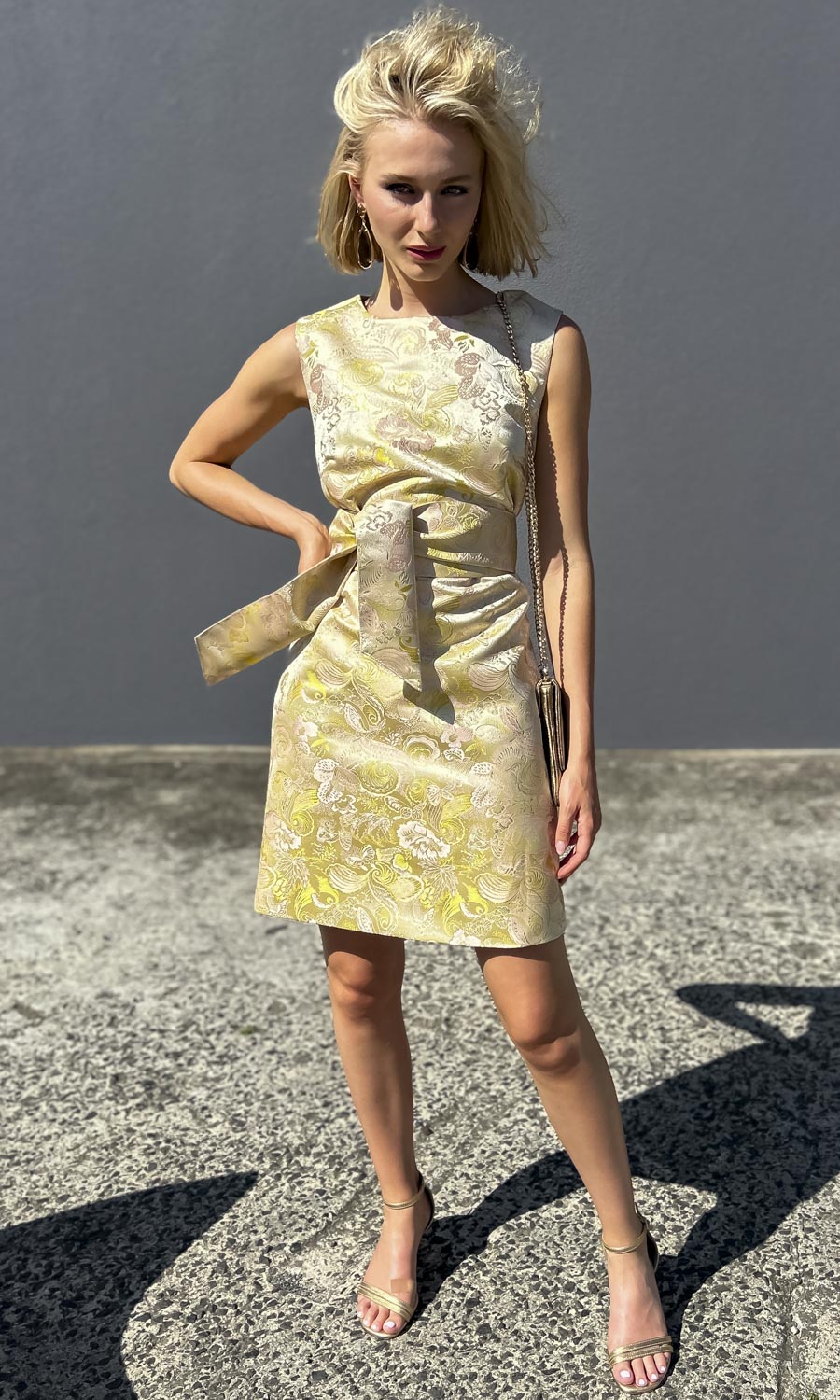 babette silk dress Beautiful @sarahleuschner in our Babette dress Dreamy details and the softest pink shade