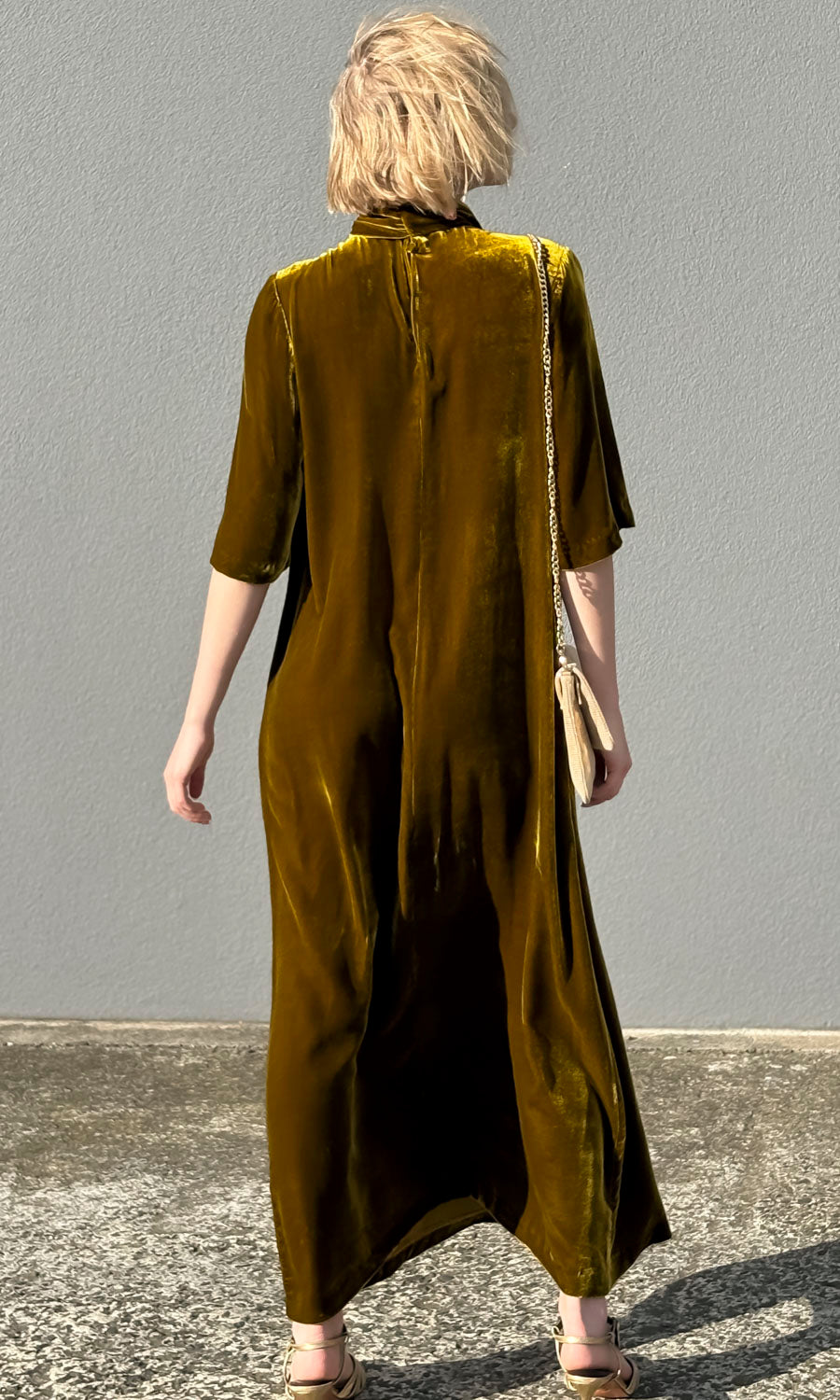 hoss Margot Maxi Dress - Galliano Gold Silk