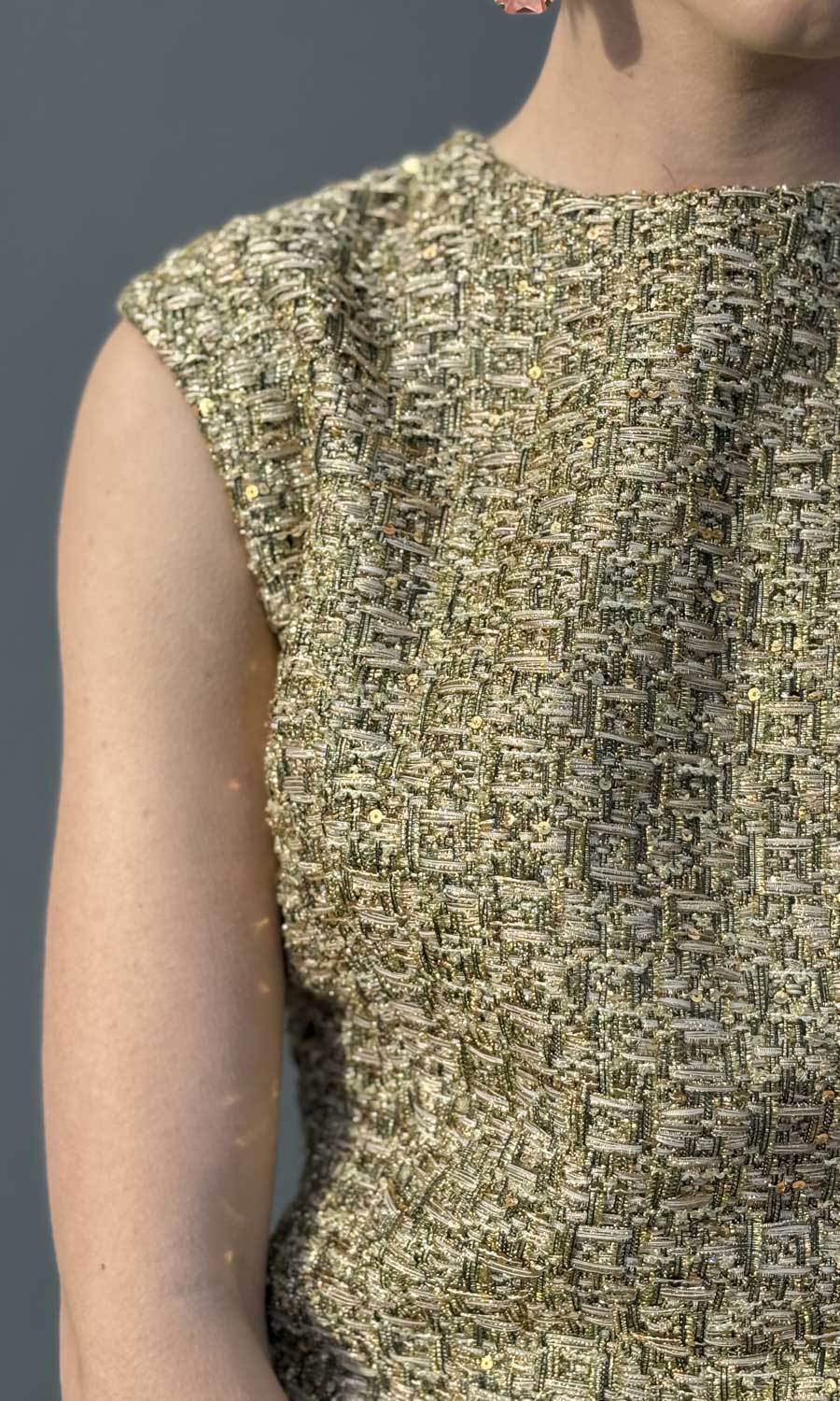 hoss Dahlia Dress - Weave Gold  Multi Colors