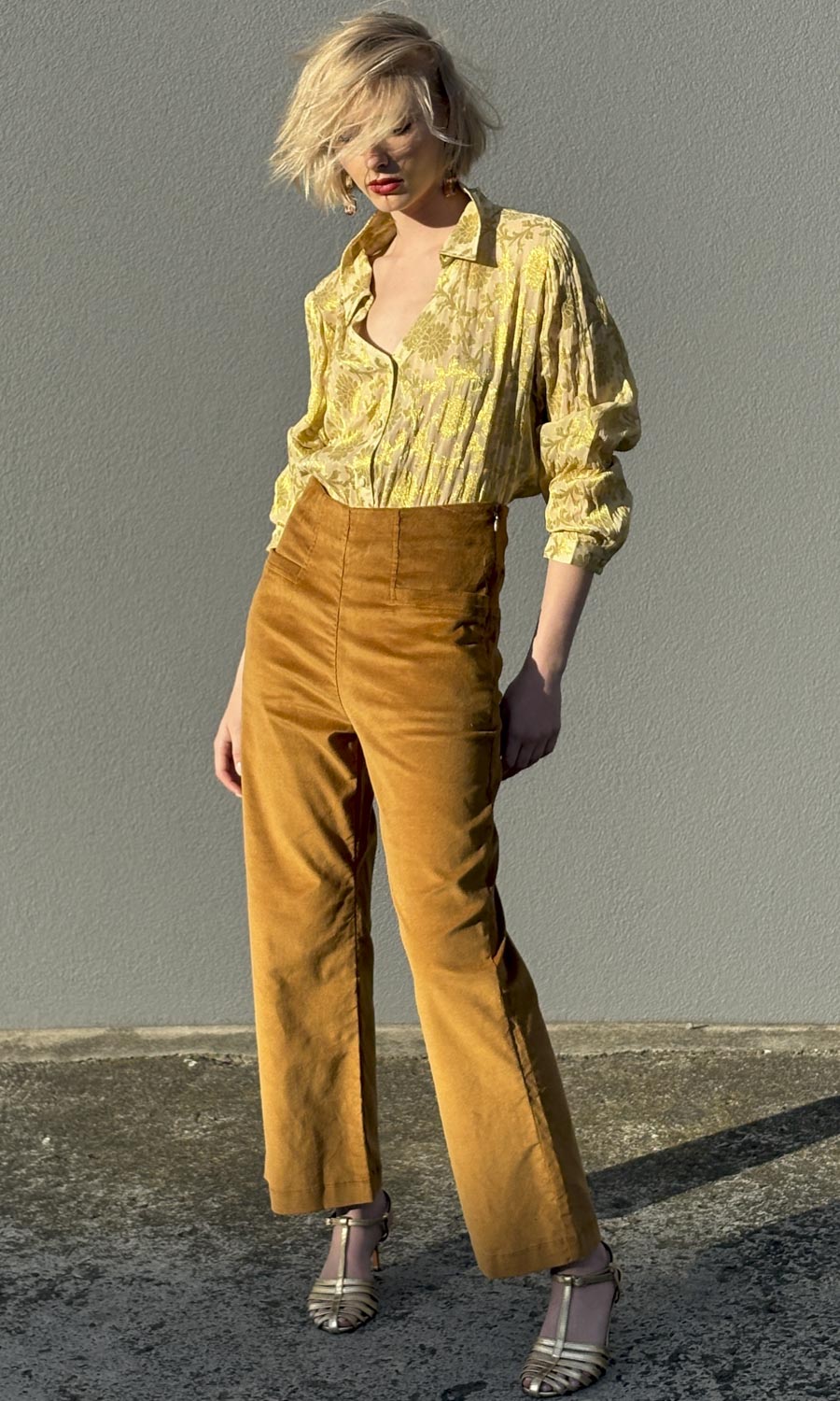 hoss Carter Micro Cord Pants - Rich Gold