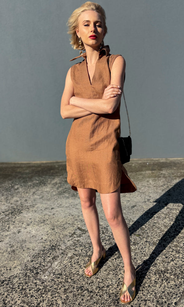 hoss Ginger Dress - Tobacco