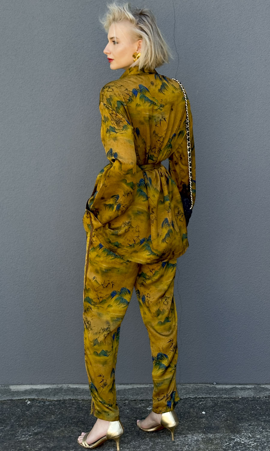 Mes Demoiselles Mountain Secret Kimono - Dark Gold