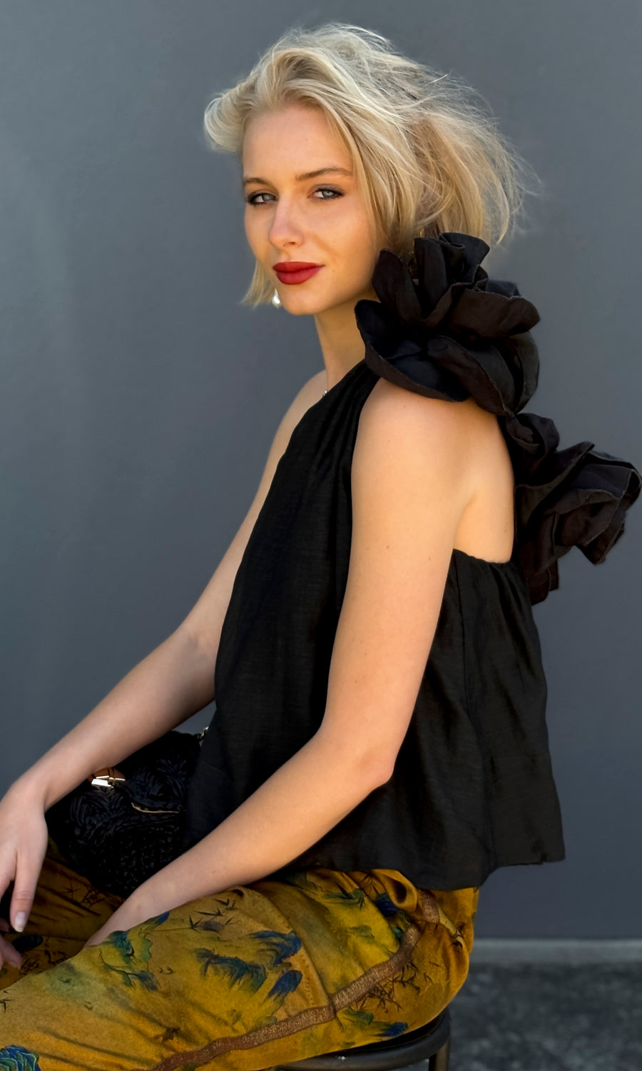 Mes Demoiselles Filo Top - Noir