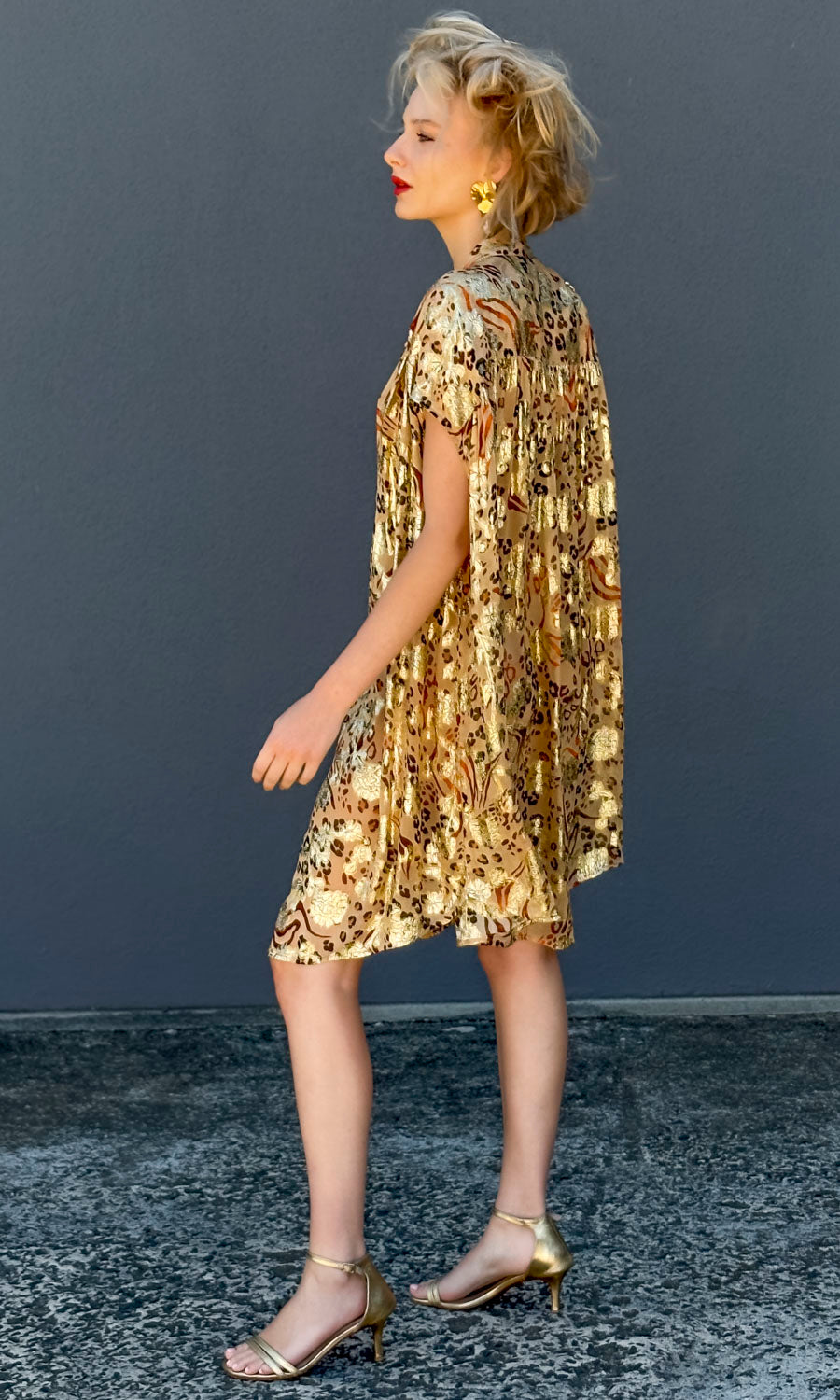 HOSS Cormac  Dress - Gold  Motive / Rust