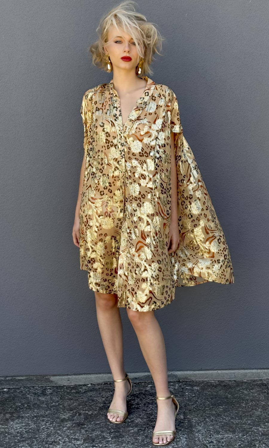 HOSS Cormac  Dress - Gold  Motive / Rust