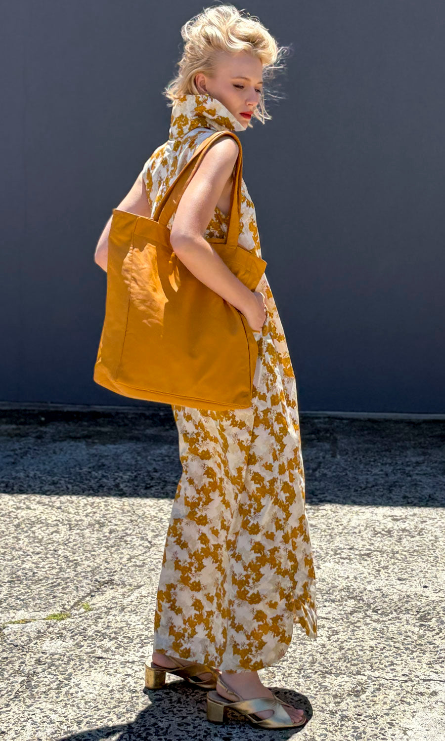 HOSS Leather Parker Tote - Orange