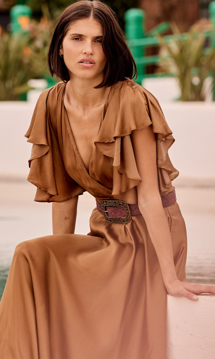 Mes Demoiselles Cascais Dress - Caramel