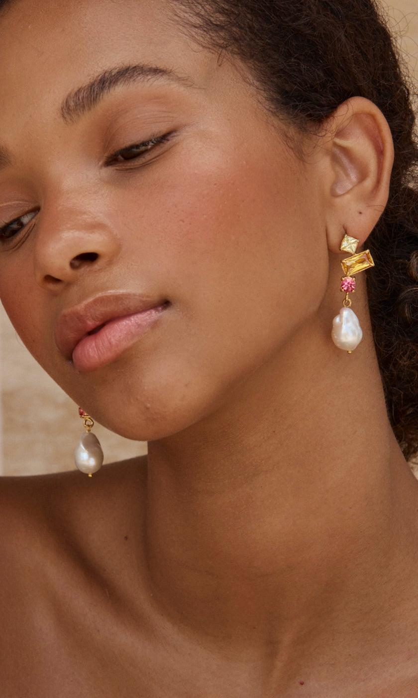 Christie Nicolaides Laia Earrings - Yellow