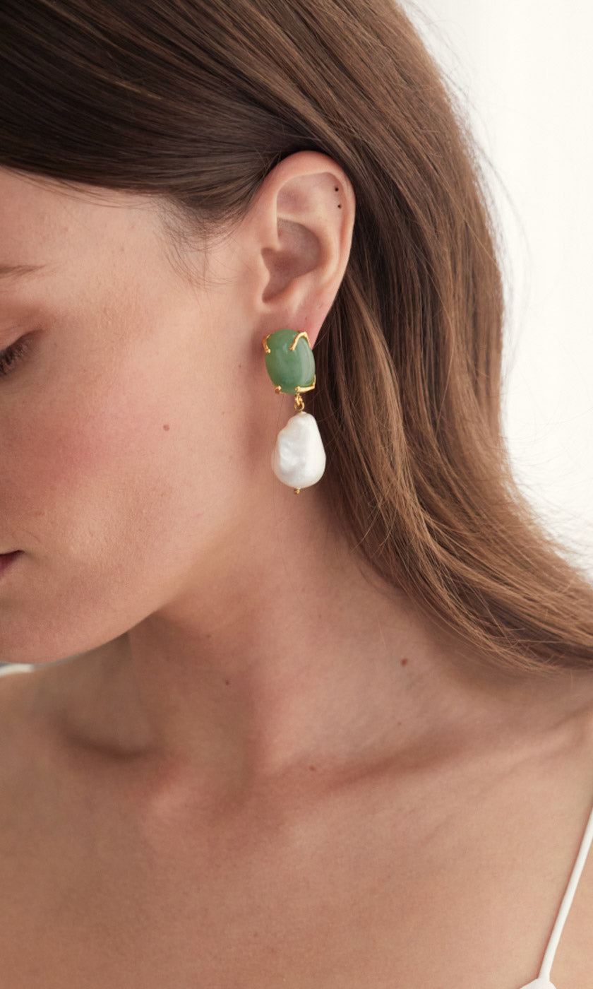 Christie Nicolaides Piccola Earrings - Green