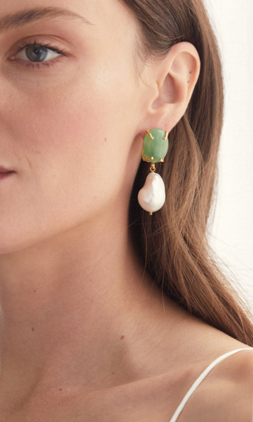Christie Nicolaides Piccola Earrings - Green