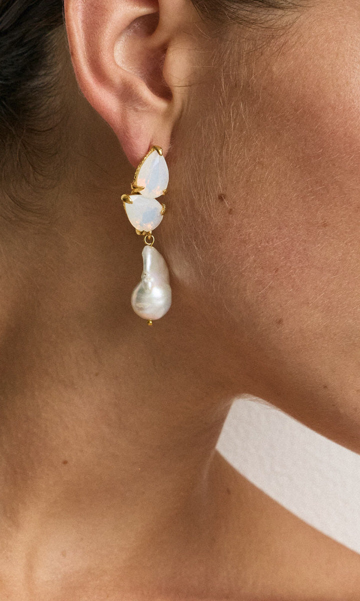 Christie Nicolaides Tatiana Earrings - White
