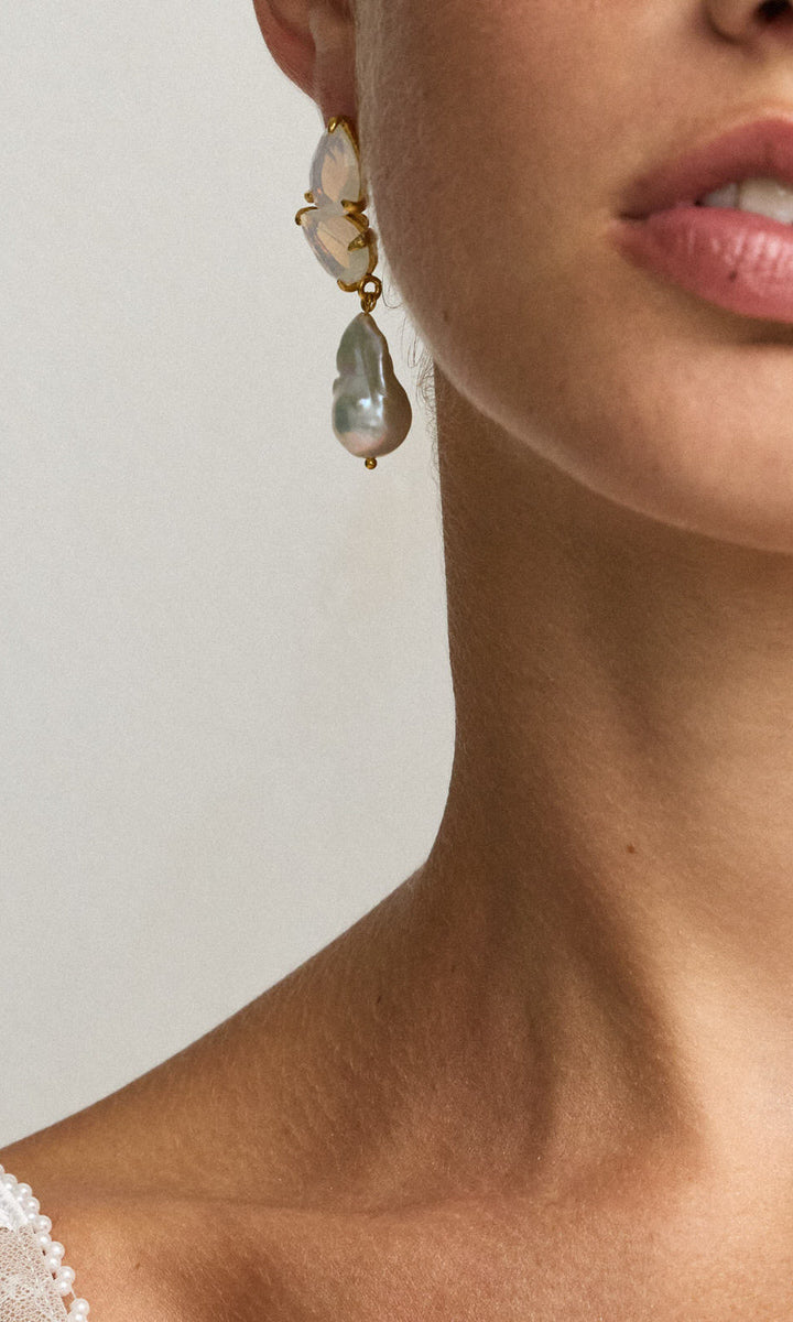 Christie Nicolaides Tatiana Earrings - White