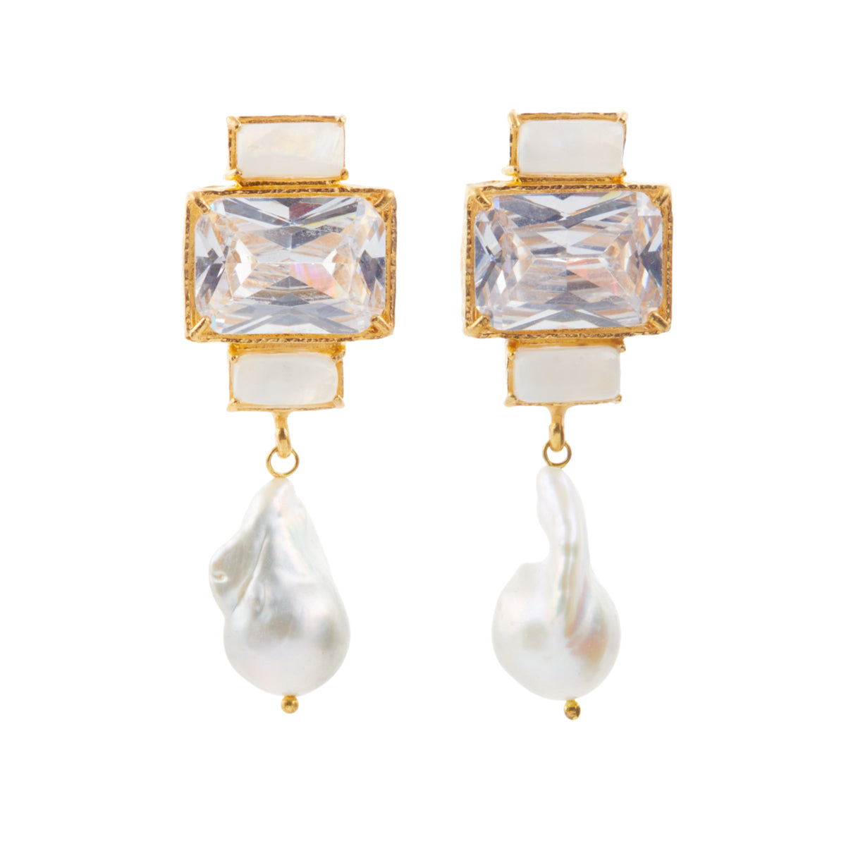 Christie Nicolaides Bambina Earrings - Clear