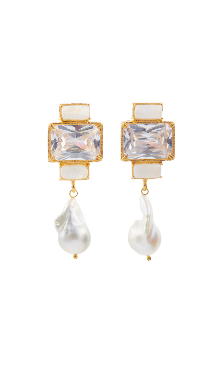 Christie Nicolaides Bambina Earrings - Clear