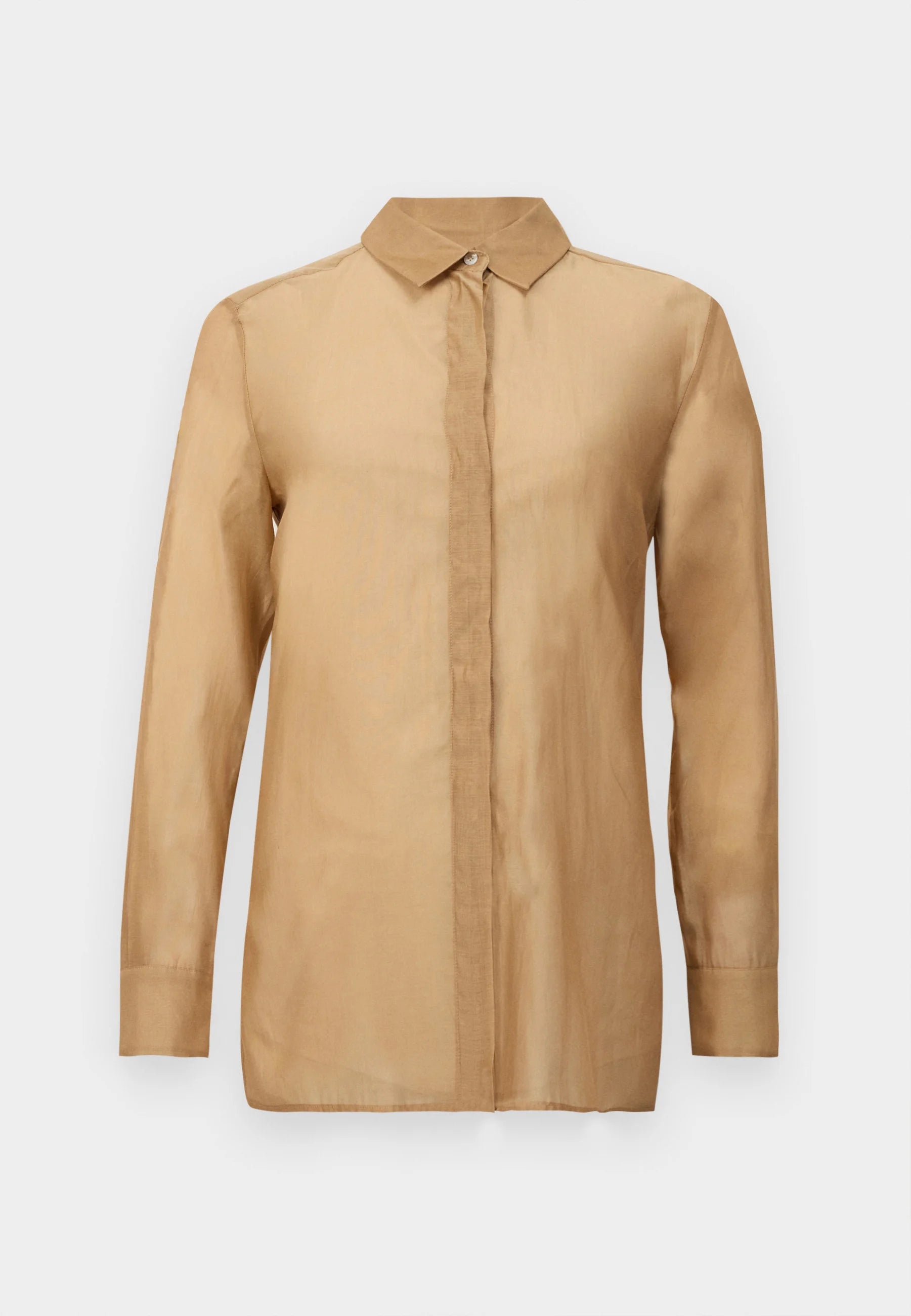 Marella Circe Shirt - Gold Silk Voile