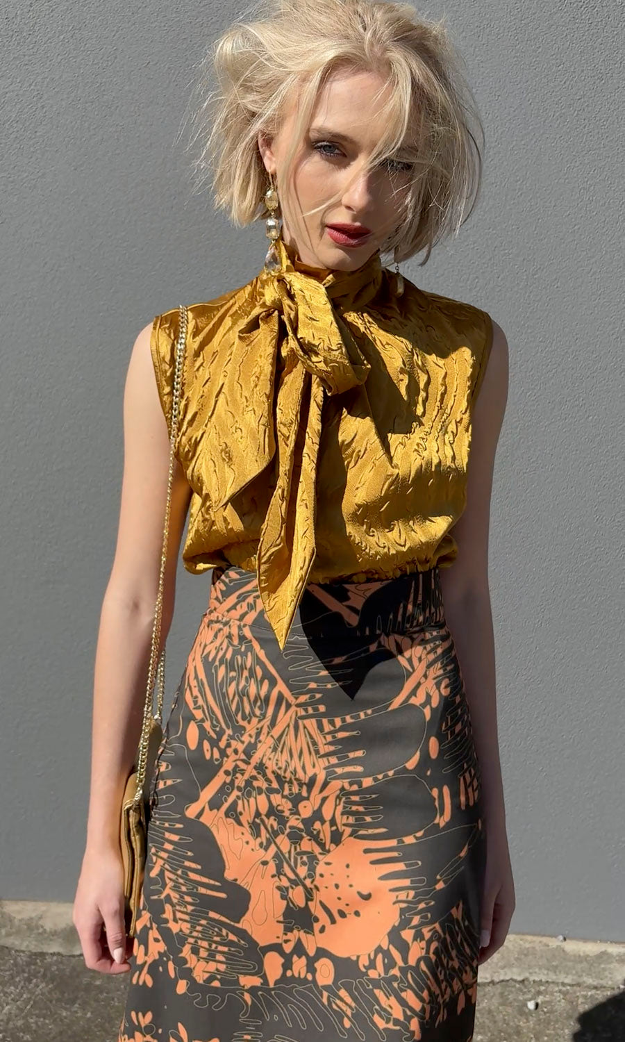 hoss Mardi Top - Brighter Crinkle  Gold