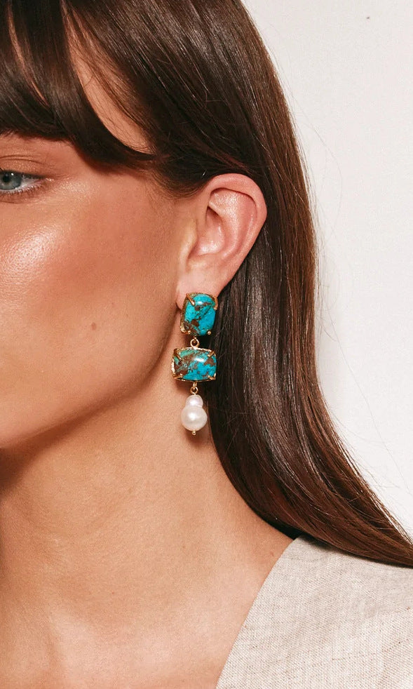Christie Nicolaides Loren Earrings - Turquoise