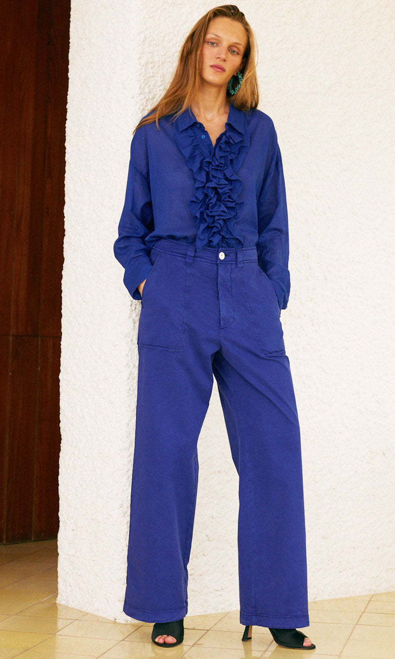 Momoni Eugenie Electric Blue Pants