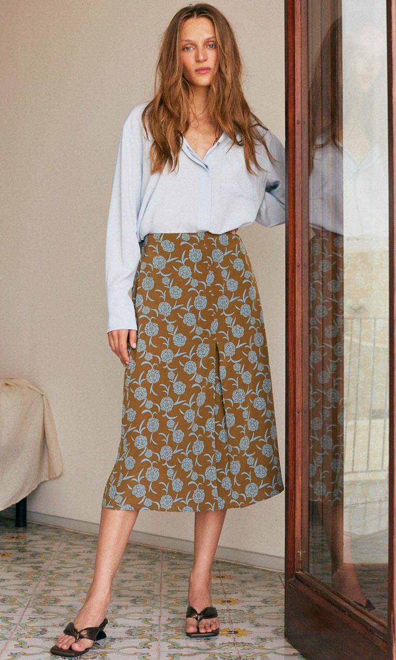Momoni Charlotte Silk Skirt