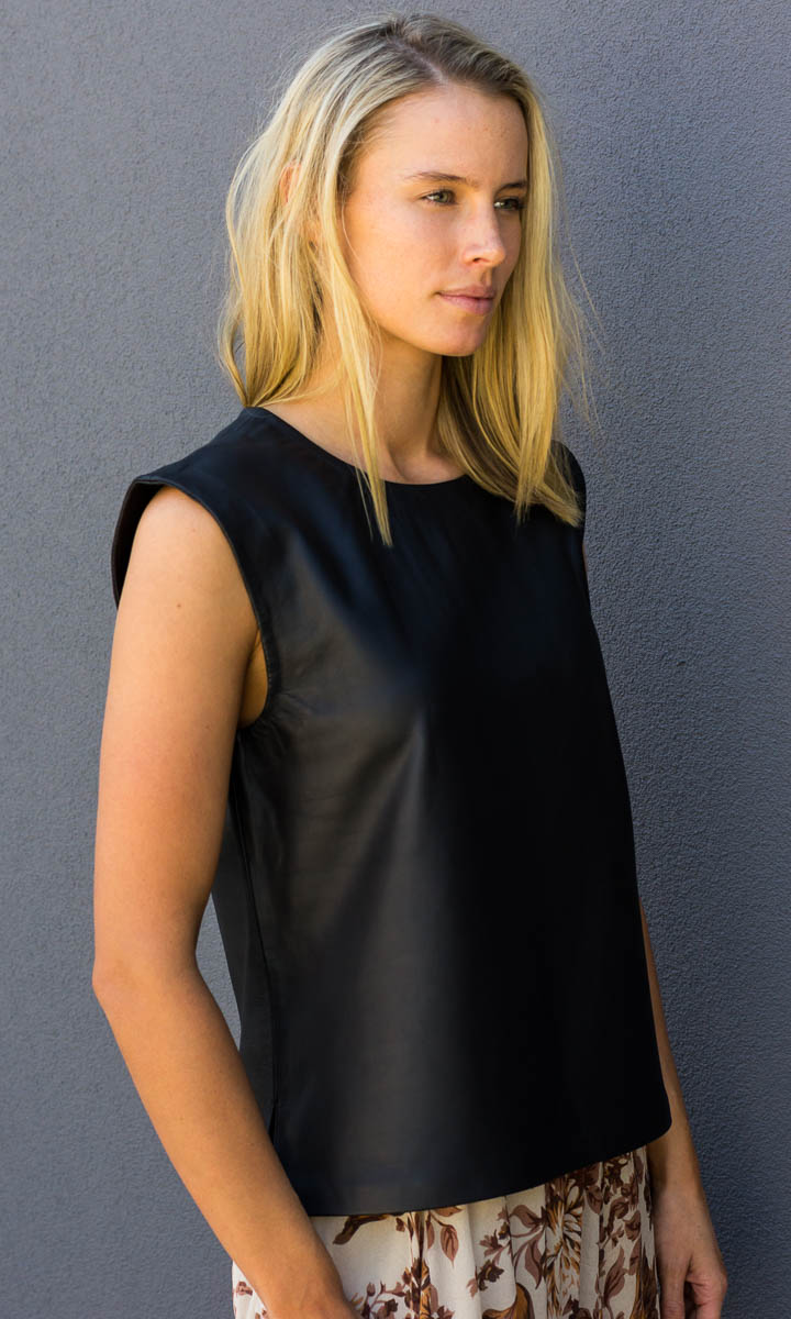 HOSS Nunez Leather Tank - HOSS