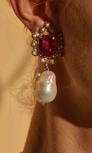 Christie Nicolaides Amalita Earrings - Hot Pink