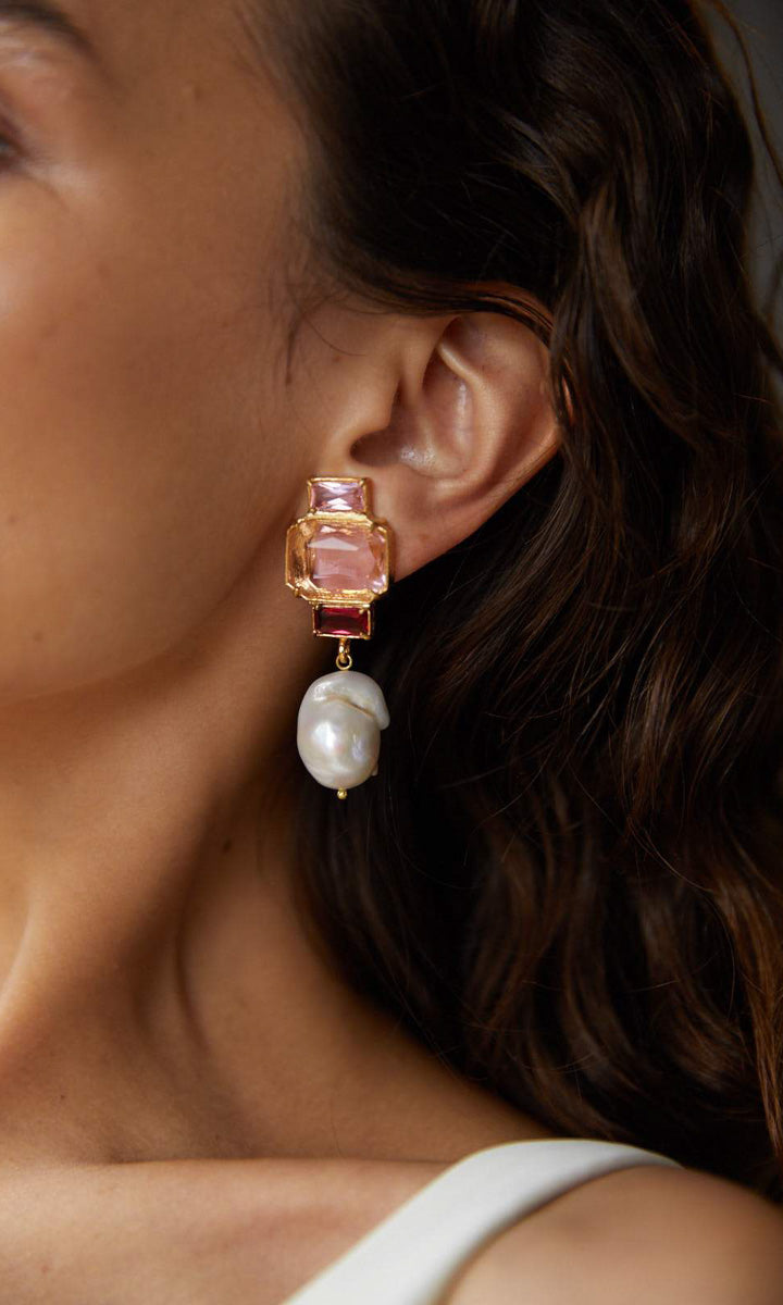 Christie Nicolaides Bambina Earrings Pink
