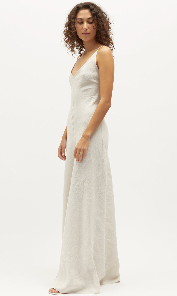 Dominique Sloane Dress - Sand Washed Linen