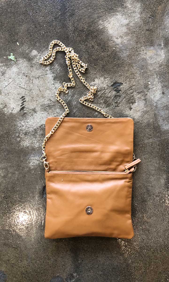 Hoss Tan Leather Emily Bag