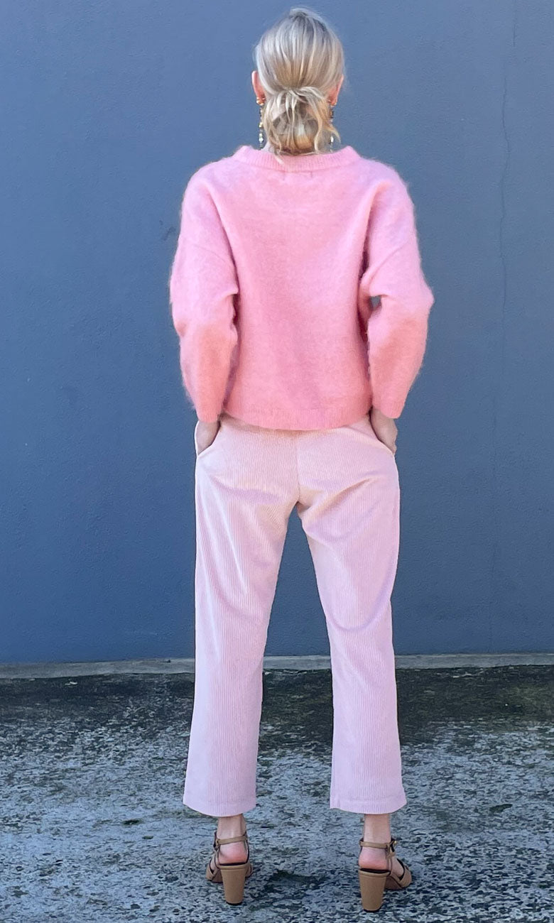 HOSS Pink Cord Slouch Pants
