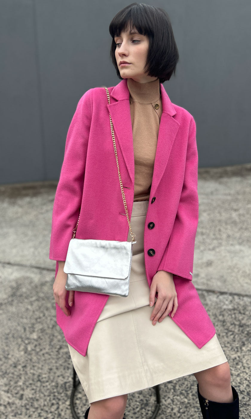 Marella Pink Wool Miriam Coat