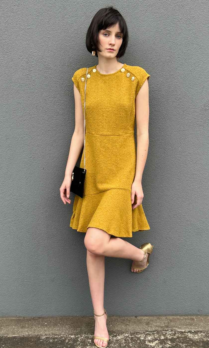Marella Xeno Dress - Mustard