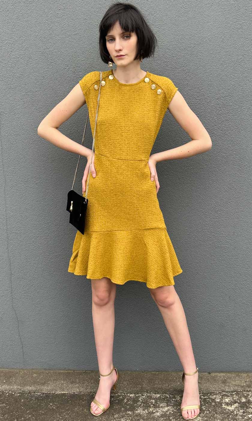Marella Xeno Dress - Mustard