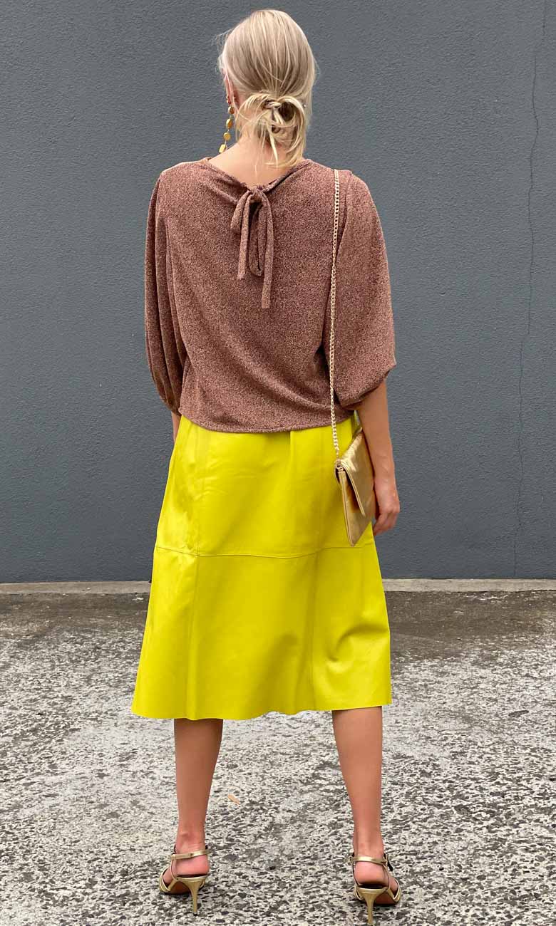 Hoss Bronze Lurex Glam Top