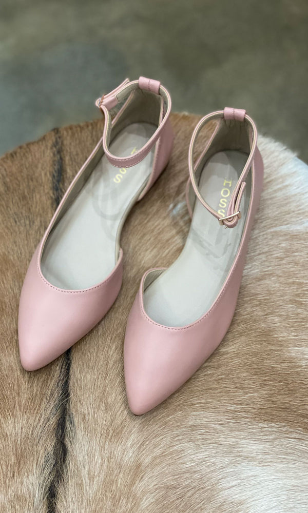 HOSS Dusty Pink Point Toe Flats hoss - Main Image