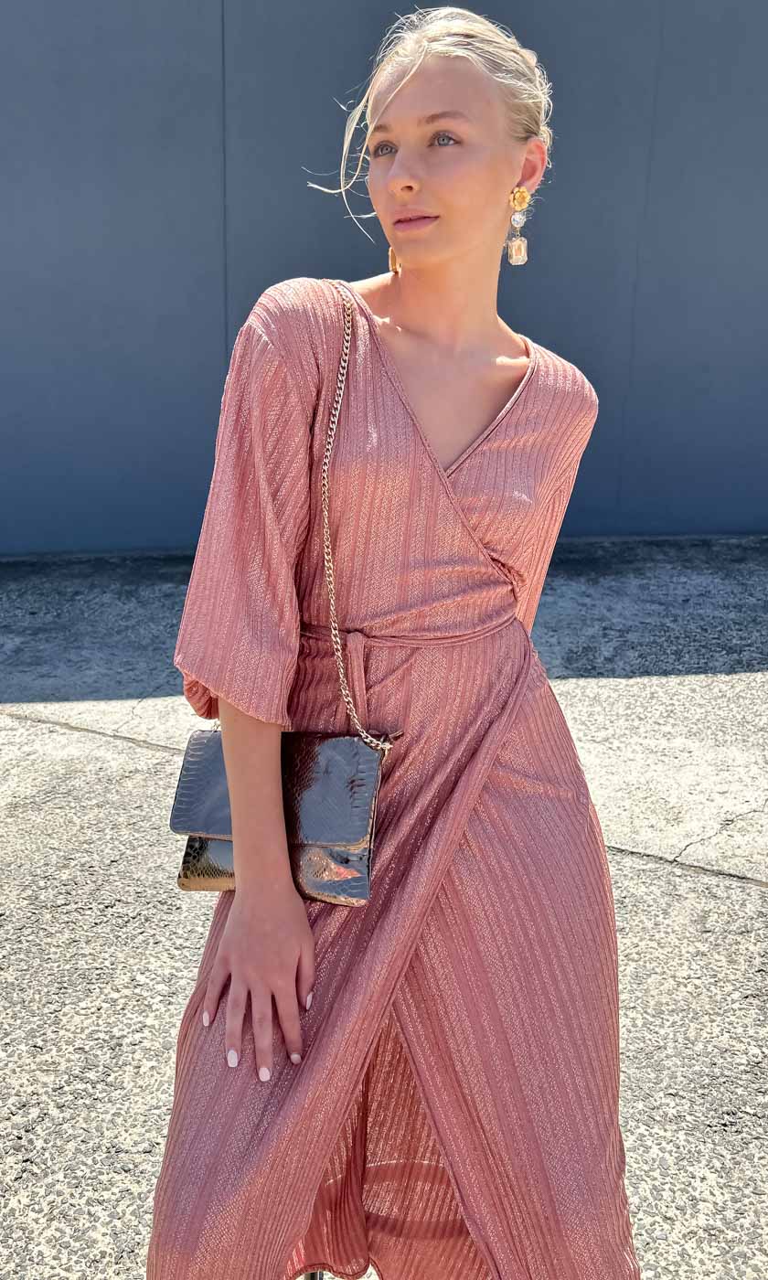 HOSS Rouge Knit Wrap Dress HOSS Rouge Knit Wrap Dress