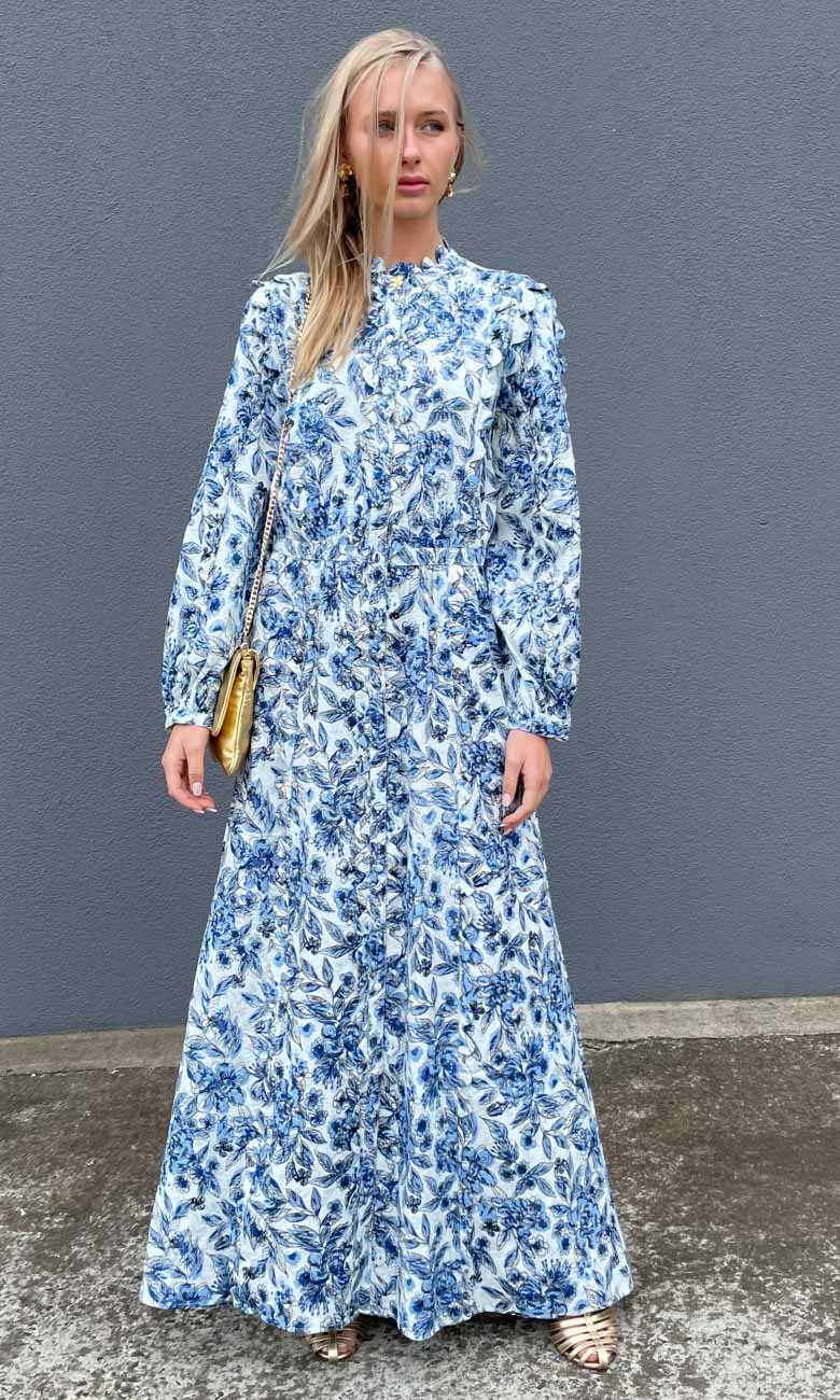 Gemengd Opwekking Zichtbaar Fabienne Chapot Scallop Maxi Dress - HOSS