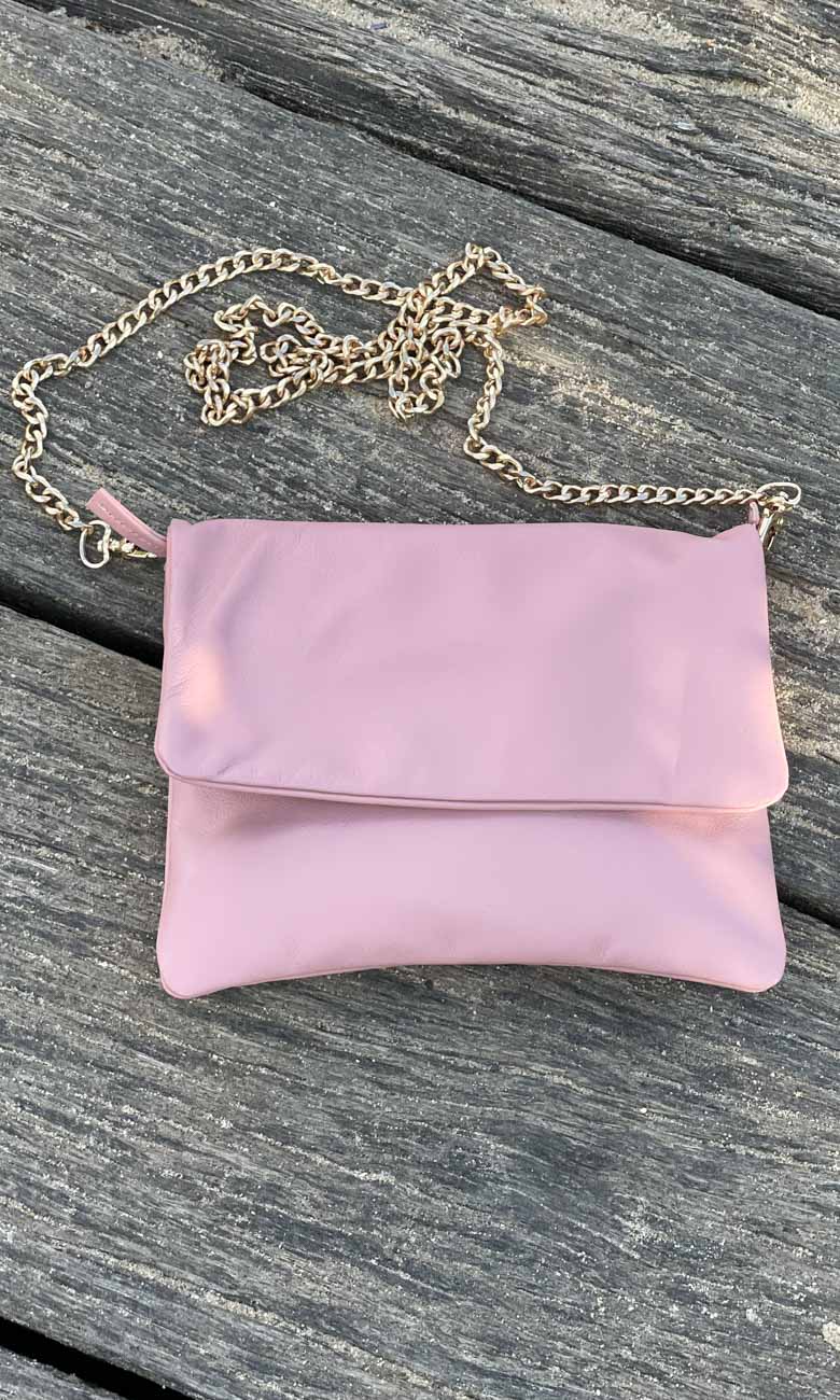 Hoss Salmon Pink Leather  Emily Bag