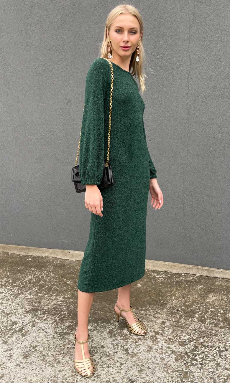 HOSS Glam Dress - Emerald