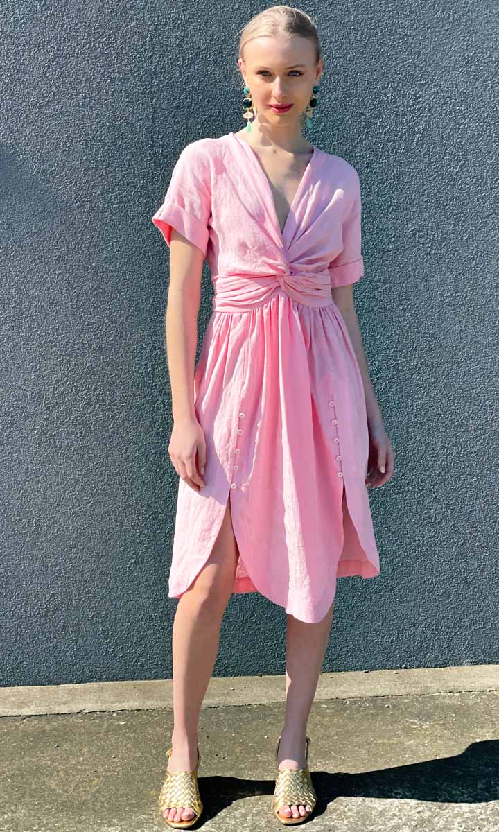 KITX Conscious Twist Dress - Pink