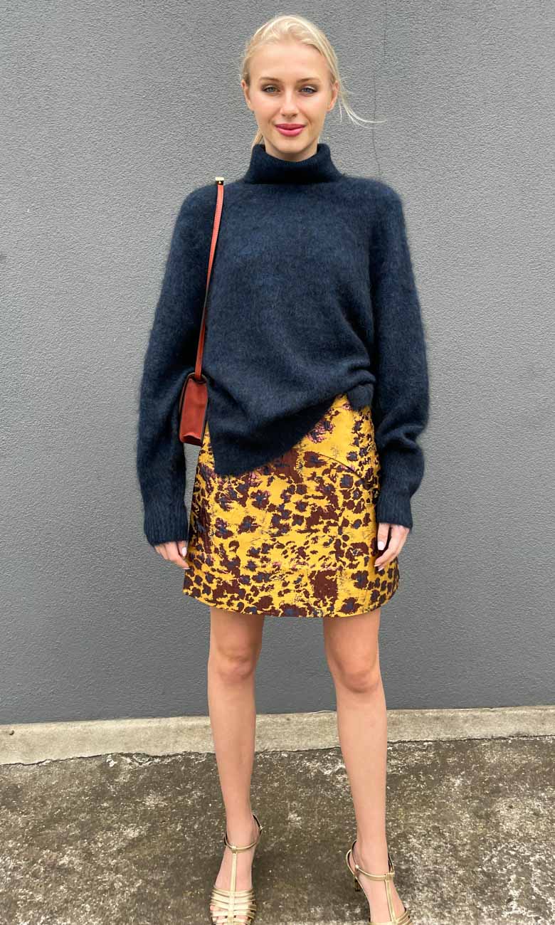 Second Female Charli Brocade Mini Skirt