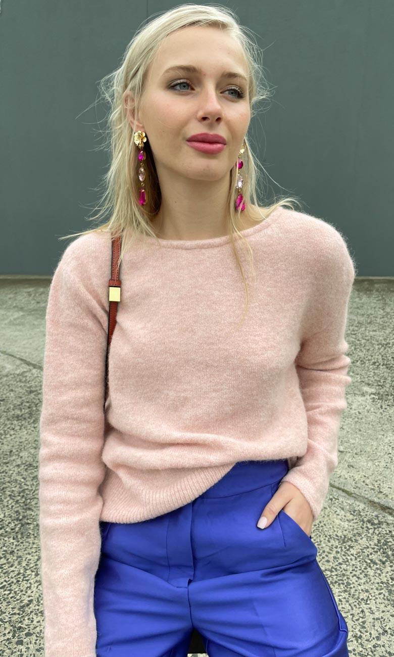 Maison Anje Likat Sweater -  Pale Pink